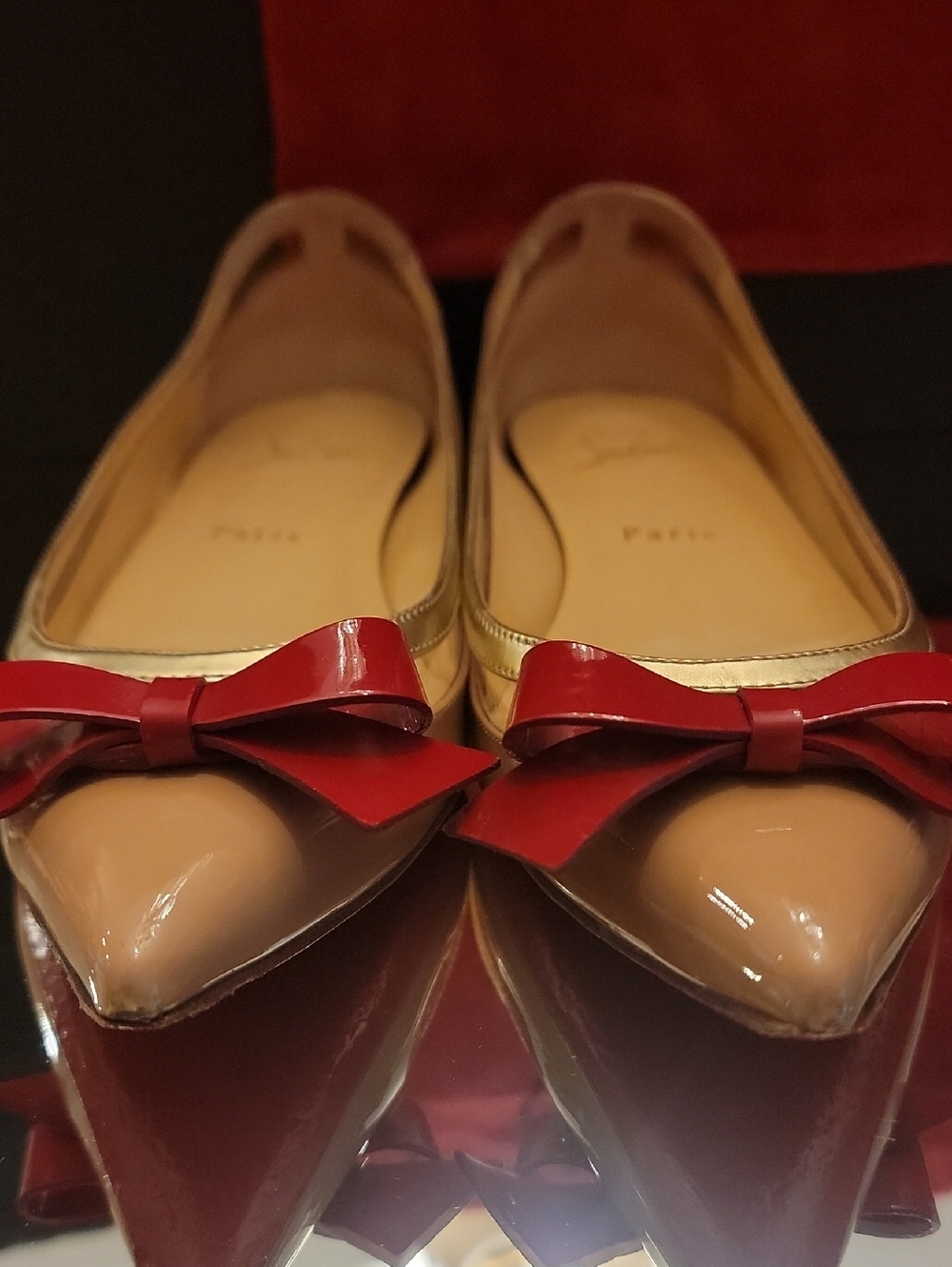 Christian Louboutin Suspenado Flats Sz37.5 - Picture 6 of 12